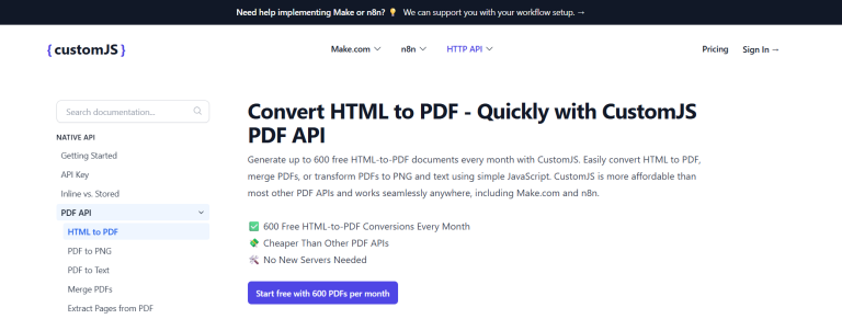 The CustomJS PDF Generation API Revolution: Speed, Simplicity, and Scalability Combined